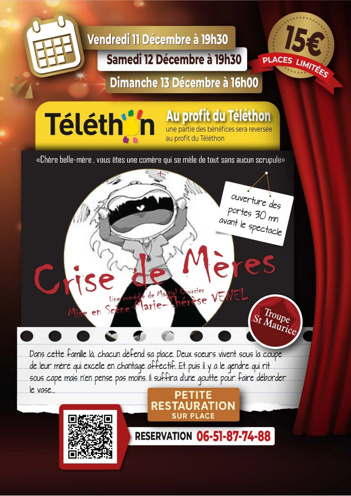 Affiche Crise de mère - Théâtre St Maurice